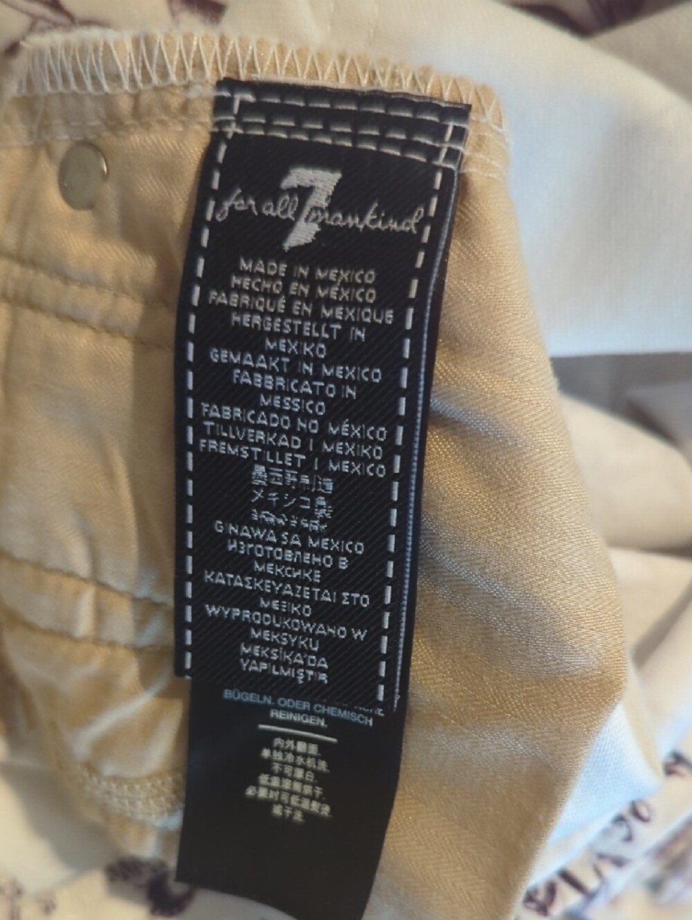NWOT 7 For All Mankind The Ankle Skinny High-Rise Floral and Serpent Print Jeans - Picture 7 of 7